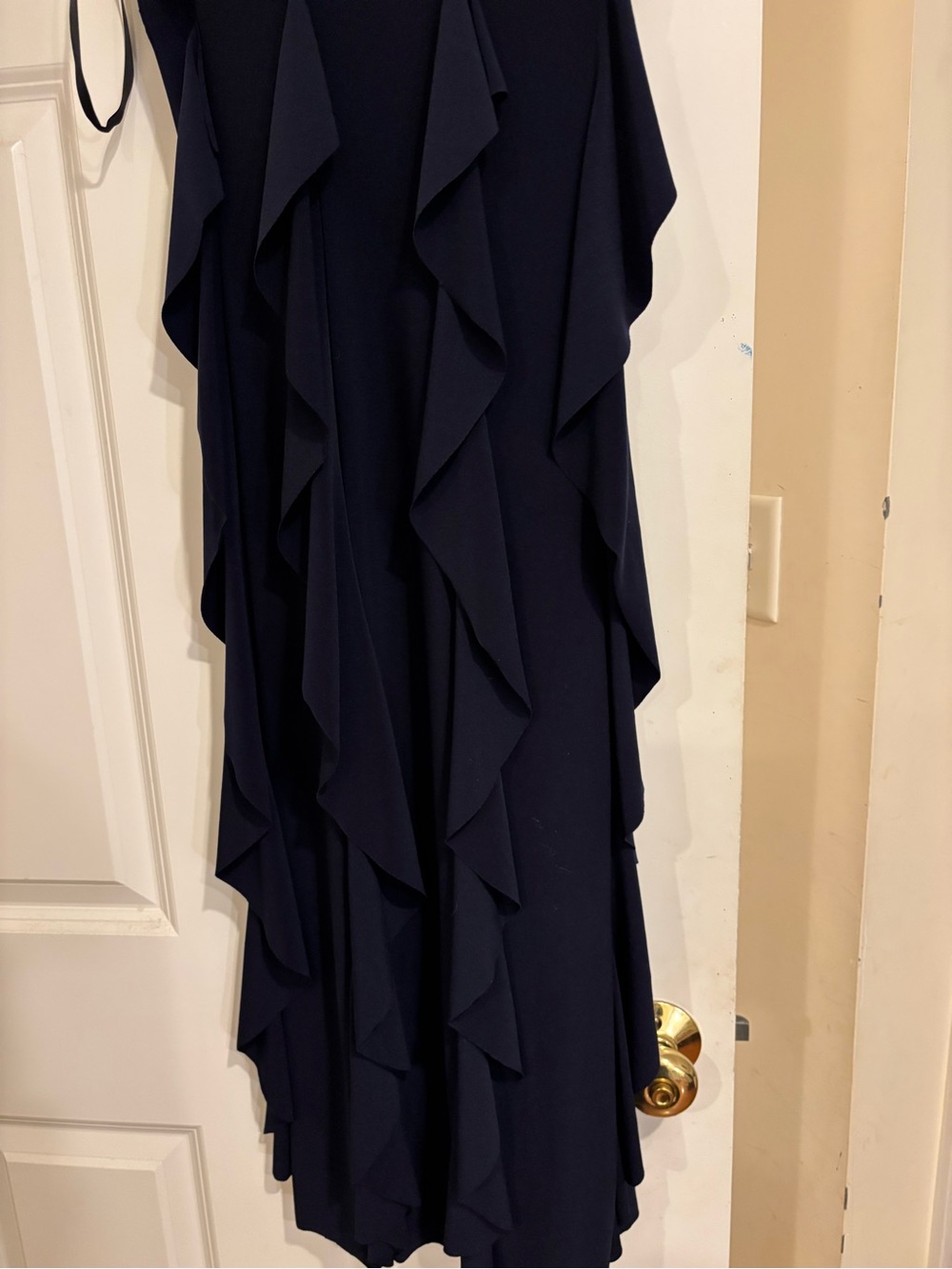 Women’s Navy Ruffle V-Neck Dress Betsy and Adam - Picture 8 of 8